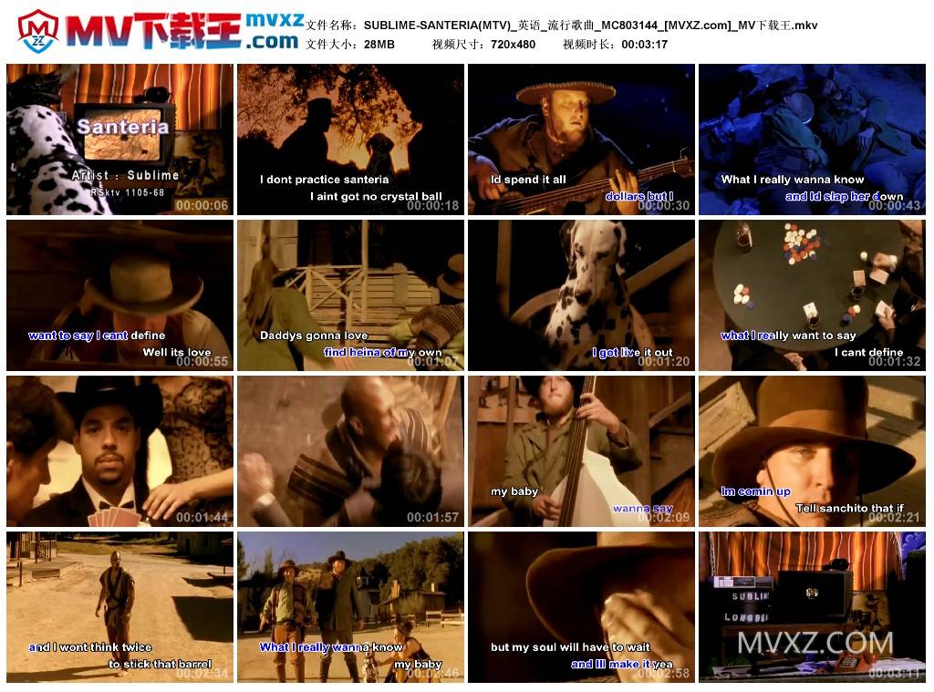 SUBLIME-SANTERIA(MTV)_英语_流行歌曲_MC803144